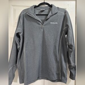 Columbia Gray Fleece 1/4 Zip, Size S